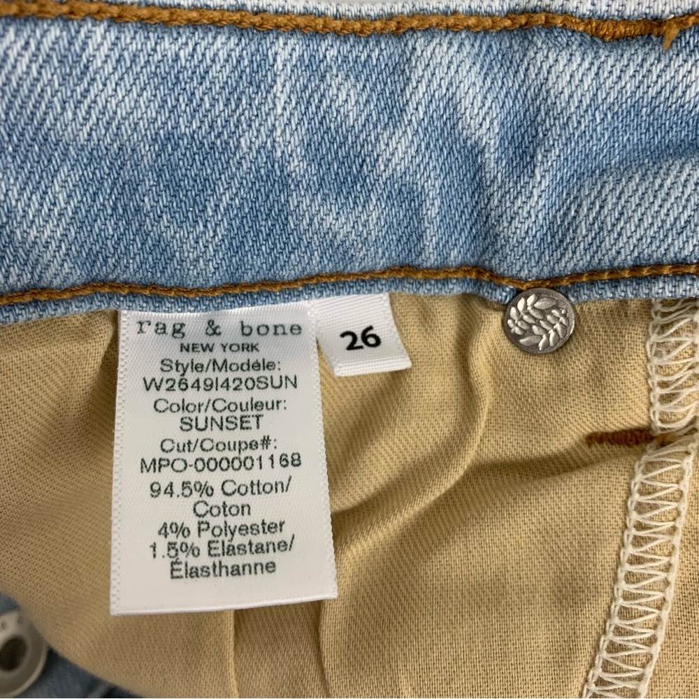 Rag & Bone Nina High Rise Ankle Flare Jeans Light Wash Denim Women’s Size 26 NWT - Picture 10 of 16